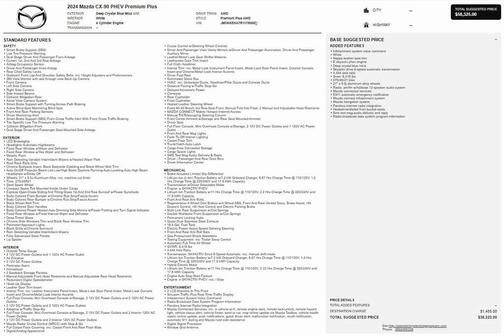 2024 Mazda CX-90 PHEV Premium Plus