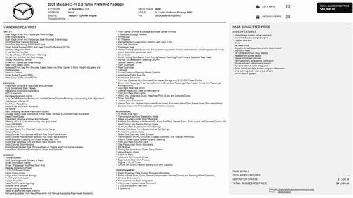 2025 Mazda CX-70 3.3 Turbo Preferred