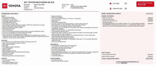 2011 Toyota RAV4 Base