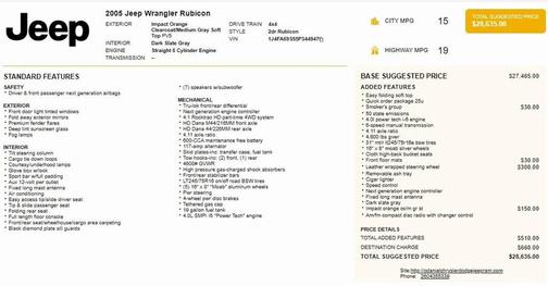 2005 Jeep Wrangler Rubicon