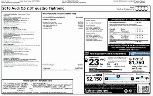 2016 Audi Q5 2.0T Premium