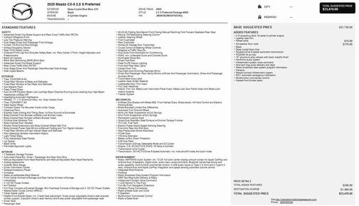 2025 Mazda CX-5 2.5 S Preferred Package