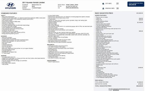 2011 Hyundai SONATA Limited