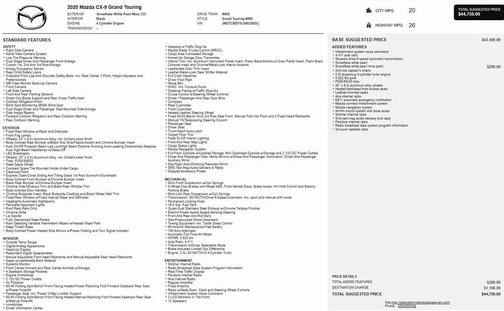 2020 Mazda CX-9 Grand Touring