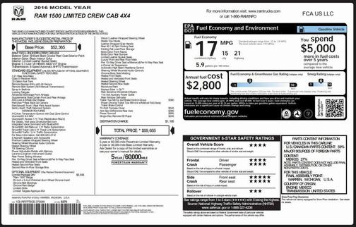 2016 RAM 1500 Longhorn