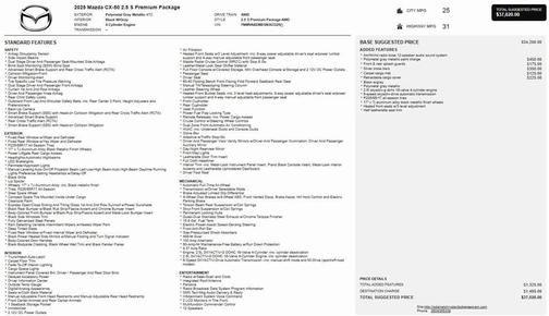 2025 Mazda CX-50 2.5 S Premium Package