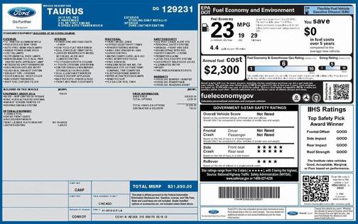 2013 Ford Taurus SEL