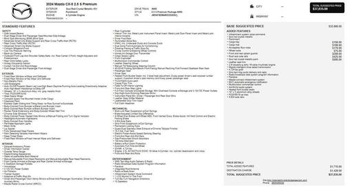 Soul Red Crystal Metallic 2024 Mazda CX-5 2.5 S