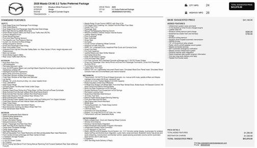 2025 Mazda CX-90 3.3 Turbo Preferred
