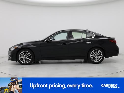 Black 2023 INFINITI Q50 Luxe