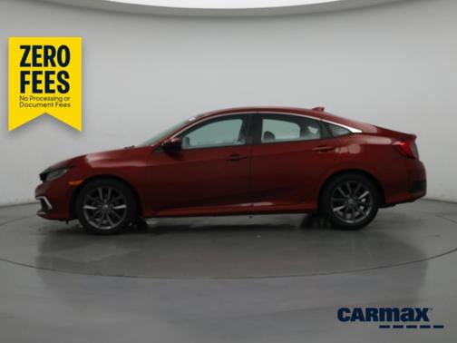 Red 2020 Honda Civic EX-L