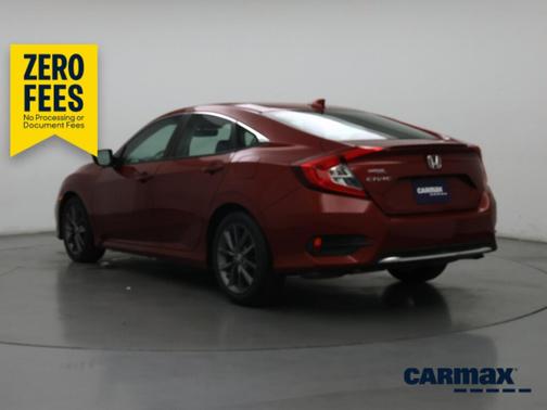 Red 2020 Honda Civic EX-L