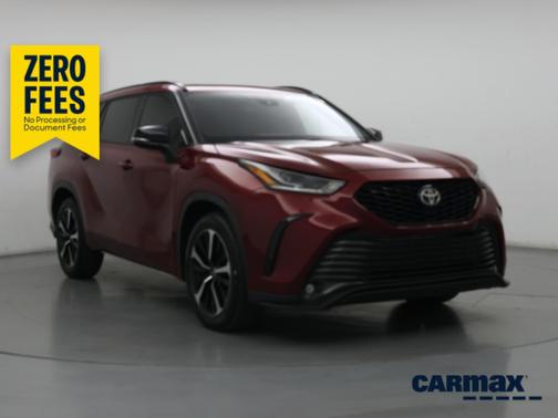 Burgundy 2021 Toyota Highlander XSE