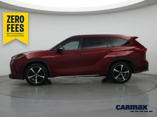 Burgundy 2021 Toyota Highlander XSE