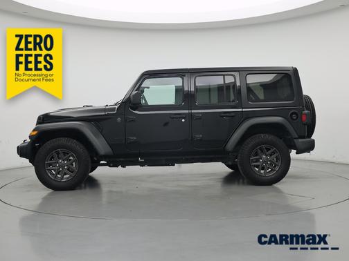 Black 2024 Jeep Wrangler Sport S