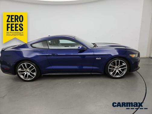 Blue 2016 Ford Mustang GT Premium
