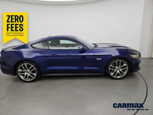 Blue 2016 Ford Mustang GT Premium