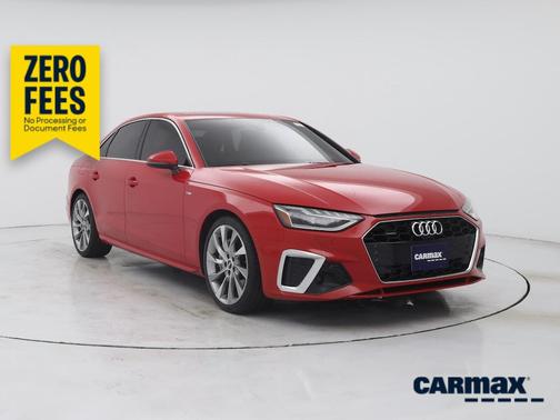 Red 2020 Audi A4 Prestige
