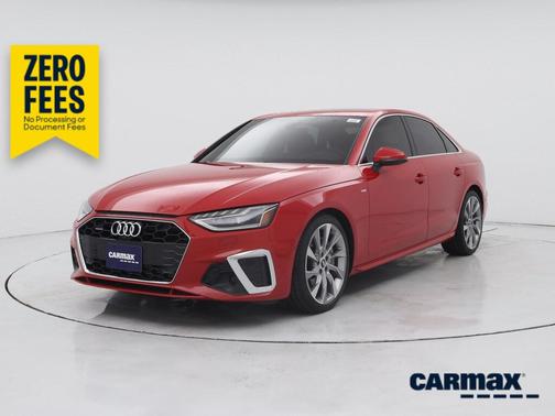 Red 2020 Audi A4 Prestige
