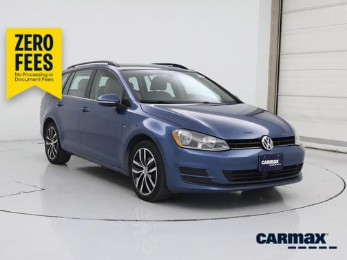 Blue 2016 Volkswagen Golf Limited