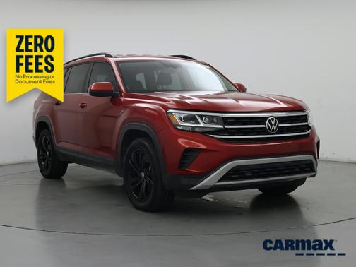 Red 2022 Volkswagen Atlas SE w/Tech