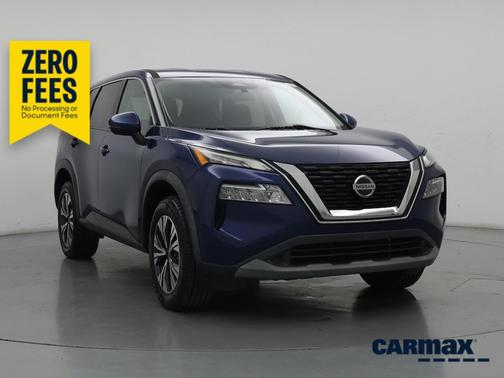 Blue 2021 Nissan Rogue SV