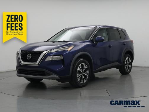 Blue 2021 Nissan Rogue SV