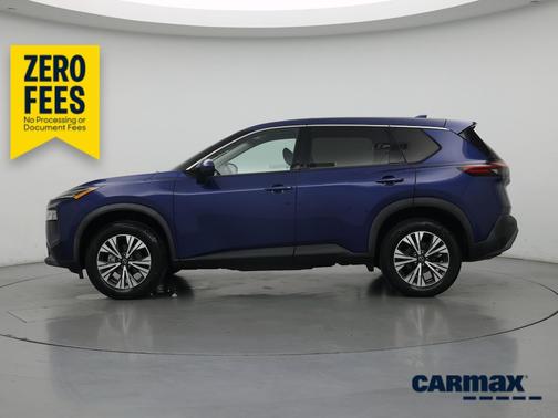 Blue 2021 Nissan Rogue SV