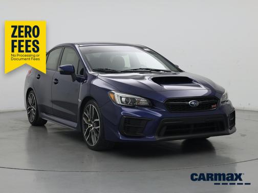 Blue 2020 Subaru WRX STI