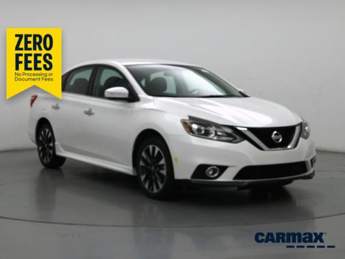 White 2019 Nissan Sentra SR
