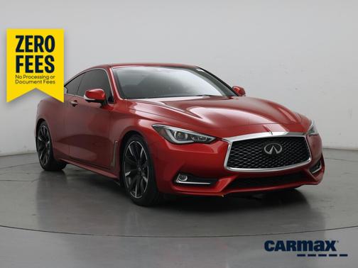 Red 2022 INFINITI Q60 Luxe