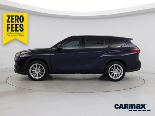 Blue 2022 Toyota Highlander Platinum