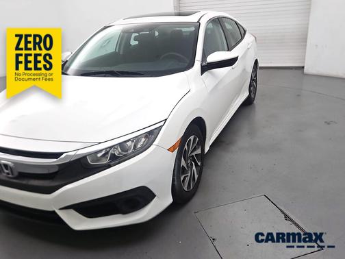 White 2016 Honda Civic EX