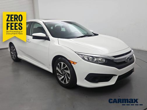 White 2016 Honda Civic EX