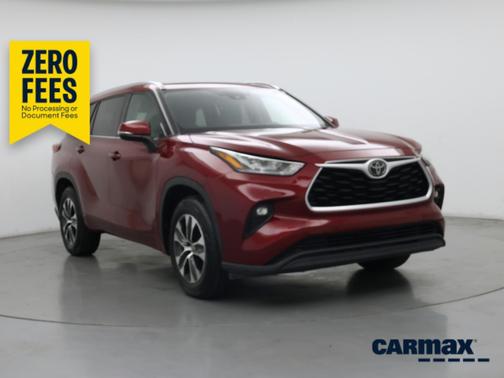 Red 2020 Toyota Highlander XLE