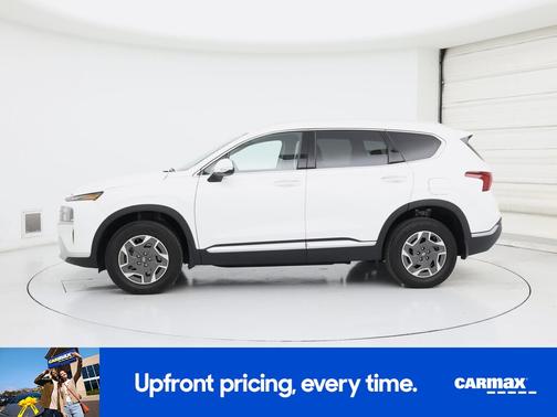 White 2022 Hyundai SANTA FE HEV Blue