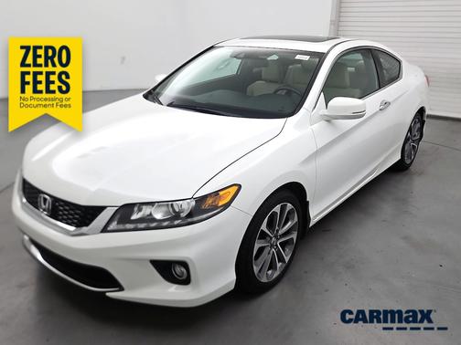 White 2015 Honda Accord EX-L