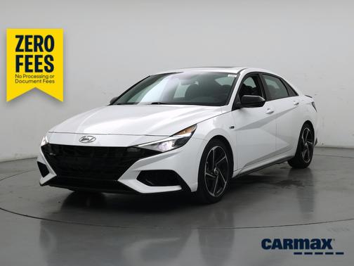 White 2022 Hyundai ELANTRA N Line