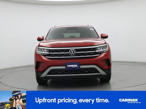 Red 2021 Volkswagen Atlas Cross Sport SE w/Tech
