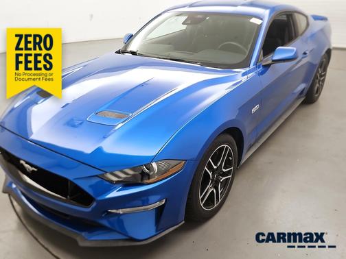 Blue 2021 Ford Mustang GT