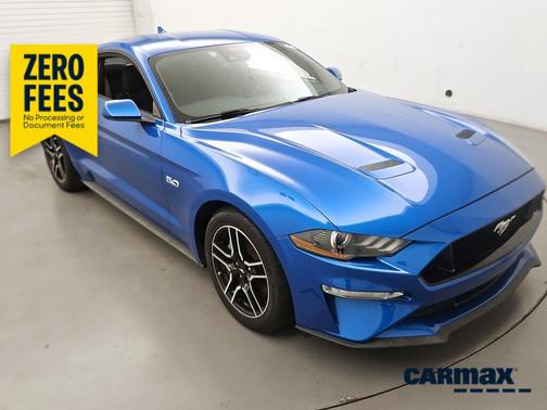 Blue 2021 Ford Mustang GT
