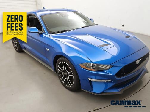 Blue 2021 Ford Mustang GT