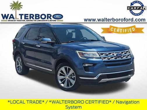 Blue Metallic 2018 Ford Explorer Limited