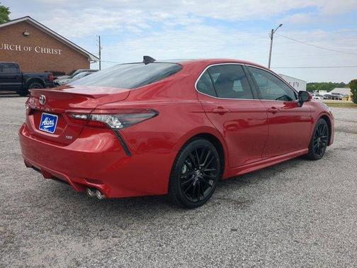 Red 2022 Toyota Camry XSE V6