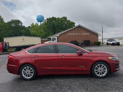Ruby Red Metallic Tinted Clearcoat 2019 Ford Fusion Hybrid SEL