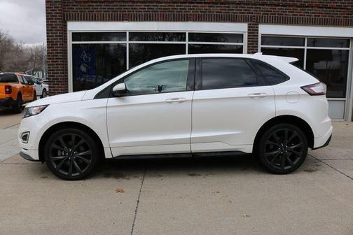 White Platinum Clearcoat Metallic 2015 Ford Edge Sport