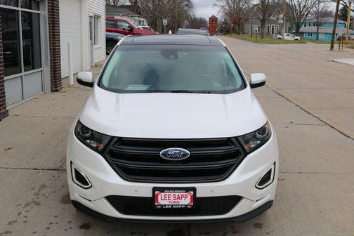 White Platinum Clearcoat Metallic 2015 Ford Edge Sport