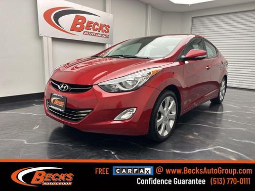Red Allure 2013 Hyundai ELANTRA Limited Sedan
