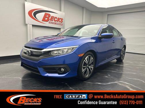 Blue 2017 Honda Civic EX-T