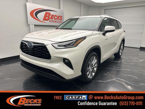 Blizzard Pearl 2021 Toyota Highlander Hybrid Limited